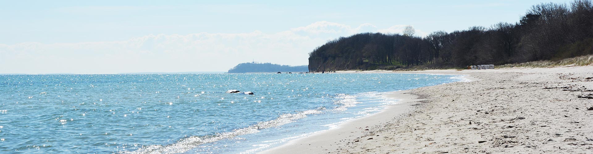 Strand auf Rügen nahe Middelhagen und Mönchgut