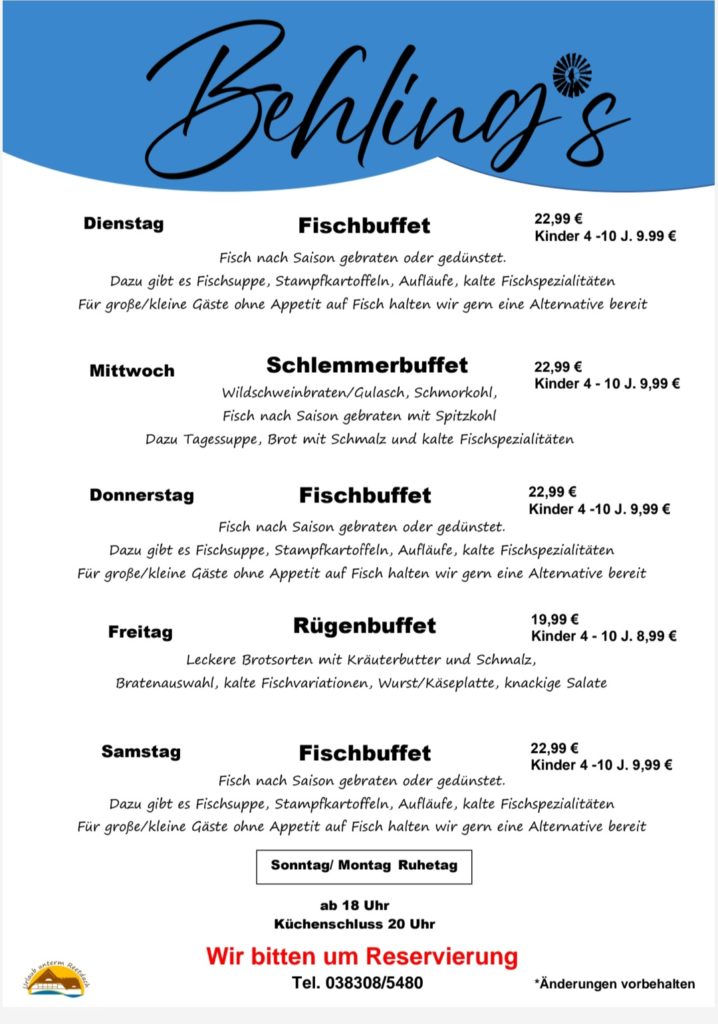 Speisekarte