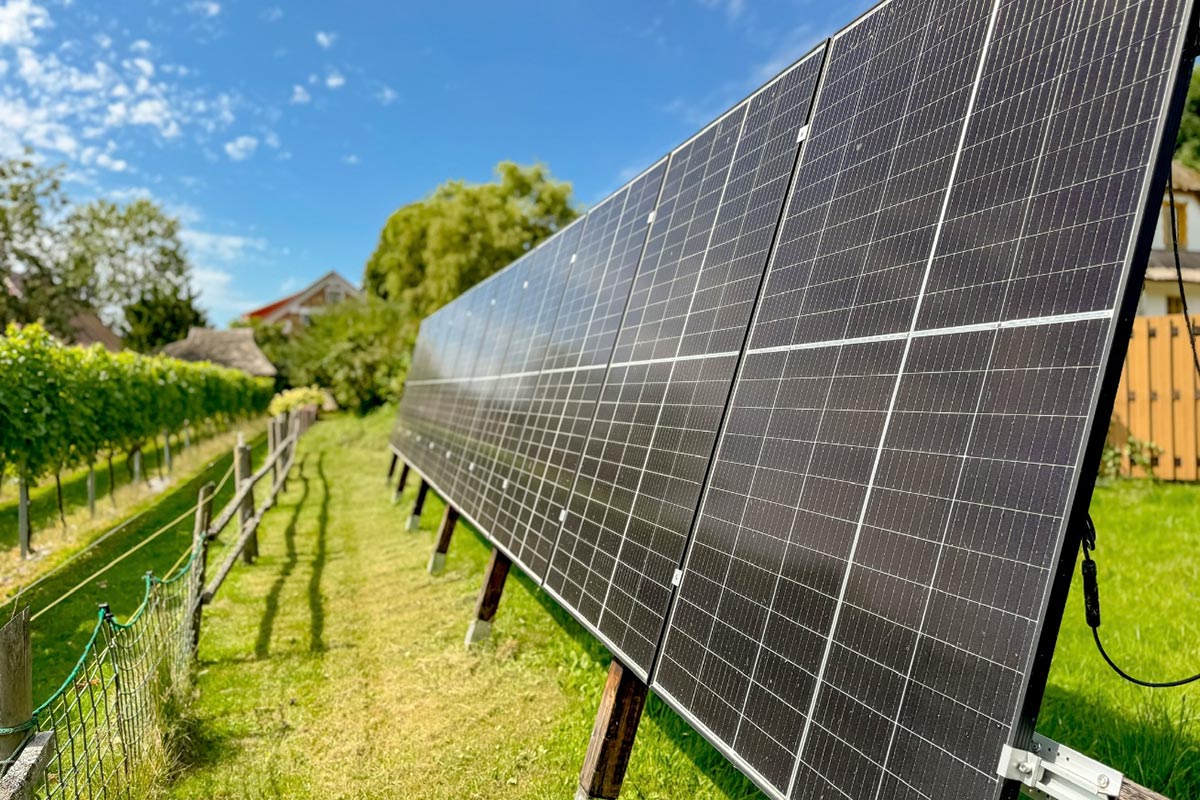 Photovoltaikanlage bei Rohrhus Rügen in Middelhagen