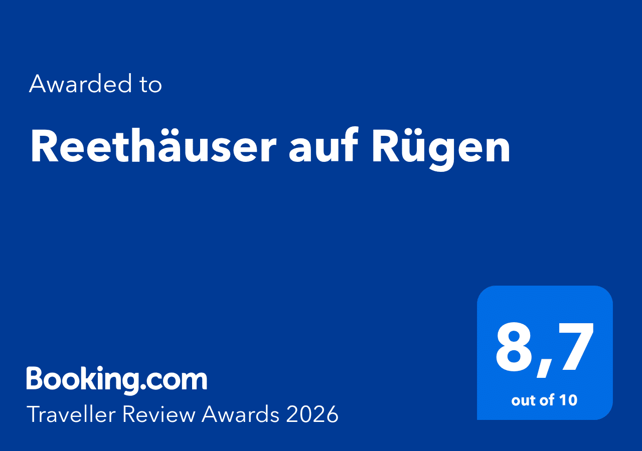 Booking.com Auszeichnung für Rohrhus Rügen