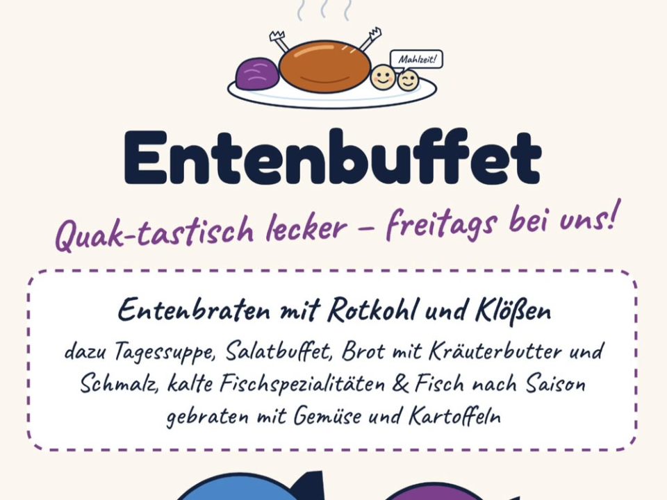 Entenbuffet bei Behling's in Middelhagen auf Rügen