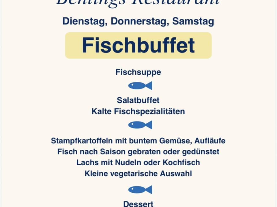 Fischbuffet auf Rügen bei Behling's in Middelhagen